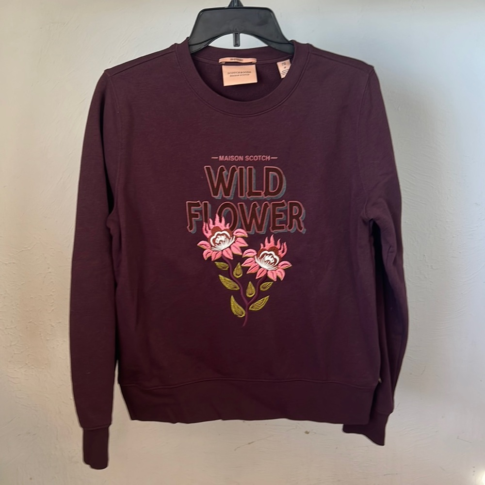 Scotch & Soda Maison Scotch Embroidered Sweatshirt Gently Used